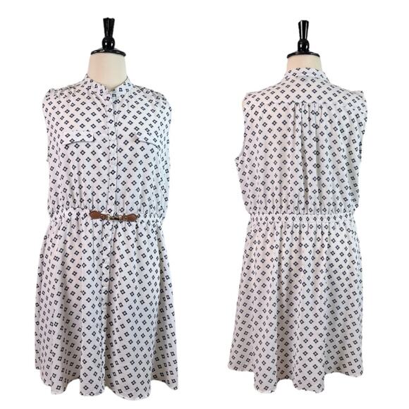 Always Indigo A-line Dress Button Top Elastic Buckle Waist Sleeveless Women’s 3X - Picture 11 of 11